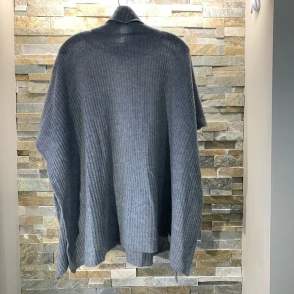HALOGEN Cashmere Turtleneck Poncho - Picture 3 of 5